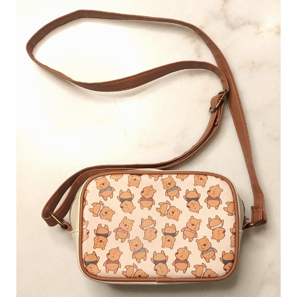 Loungefly Disney Winnie The Pooh Muted Colors Chibi Crossbody Camera Bag Purse - Picture 2 of 8